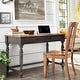 preview thumbnail 5 of 26, Oaklyn Antique 1-drawer Desk with Charging Station by iNSPIRE Q Classic Antique Black