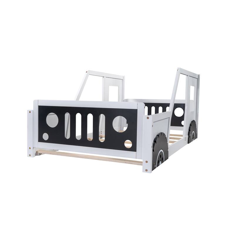 Twin Size Car Platform Bed with Wheels for Kids Bed Bath & Beyond