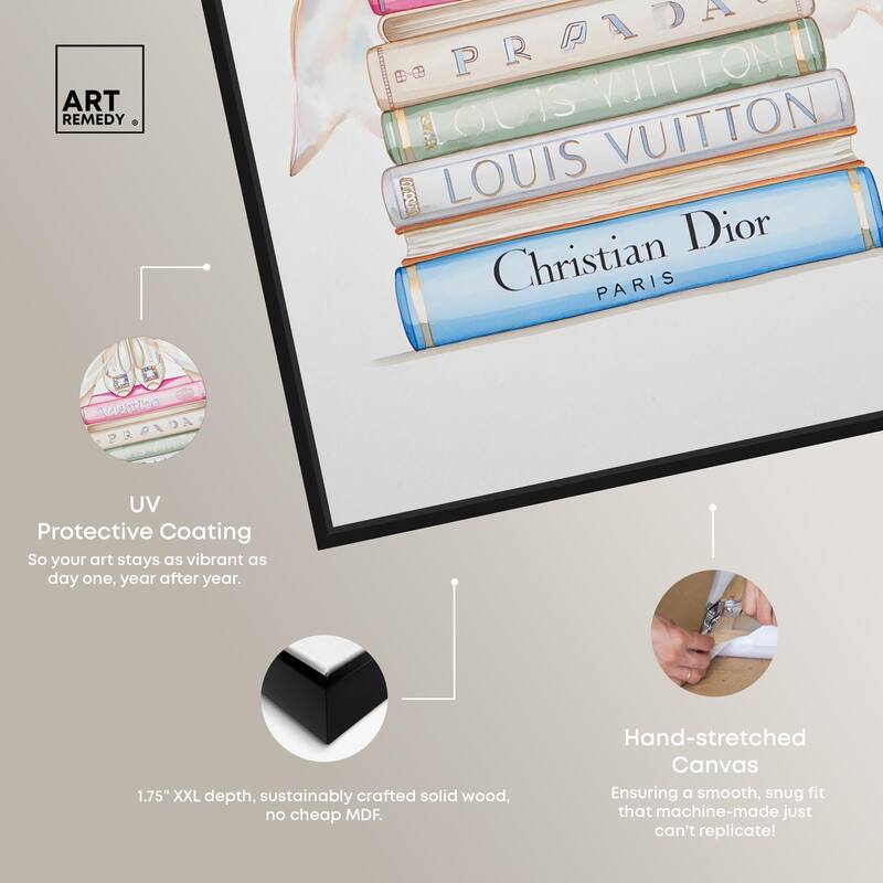 Heel and Luxury Books I Canvas by Art Remedy