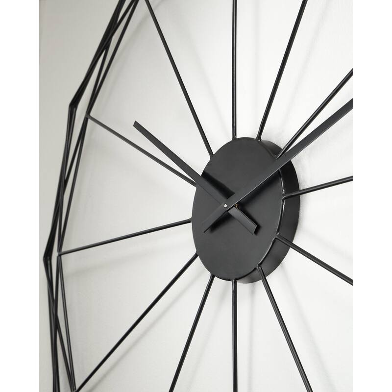 Signature Design by Ashley Arkthorne Black Wall Clock - 36" W x 0.6" D x 36" H