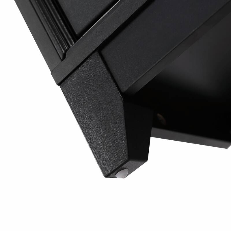 Modern Entertainment Center Media Console Cabinet with 2 Spacious Storage Spaces