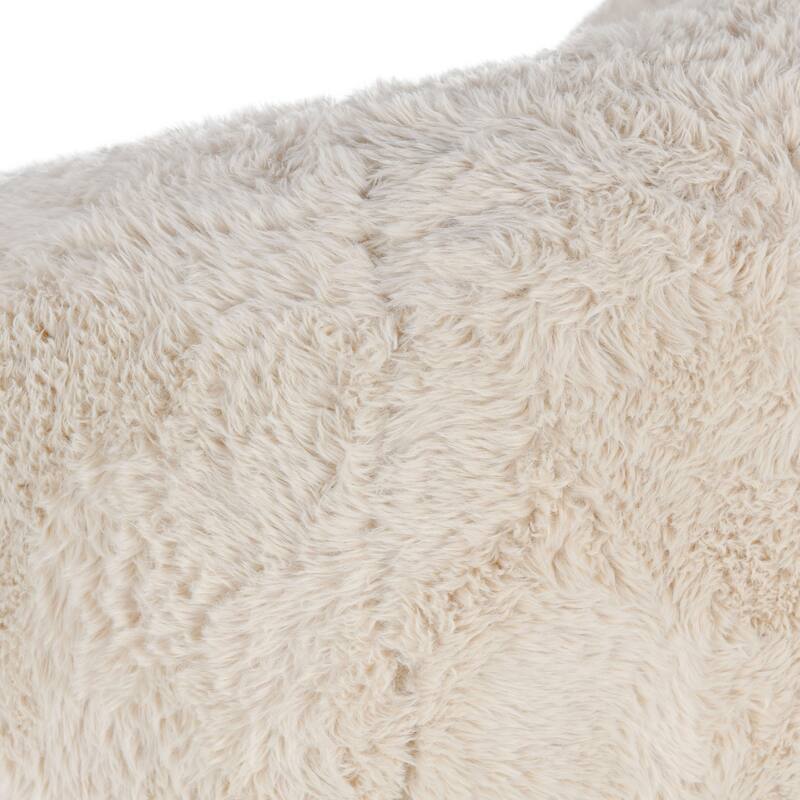 Classic Home Adley Plush Swivel Accent Chair in Sand