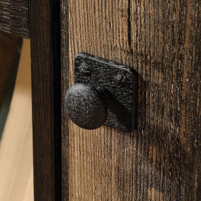 Wood Credenza for TVs up to 60" with Industrial Style, Brown - 60.24" W x 19.09" D x 29.72" H