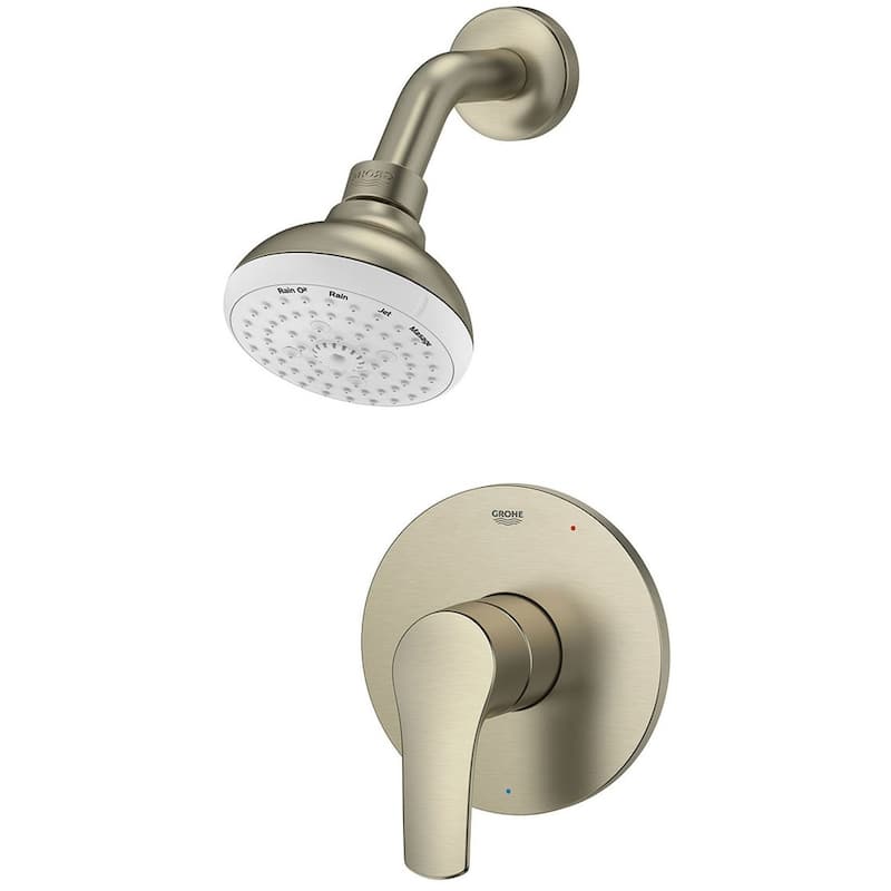 Grohe 10 252 1 Eurosmart Shower Only Trim Package with 1.75 GPM Multi - Starlight Chrome