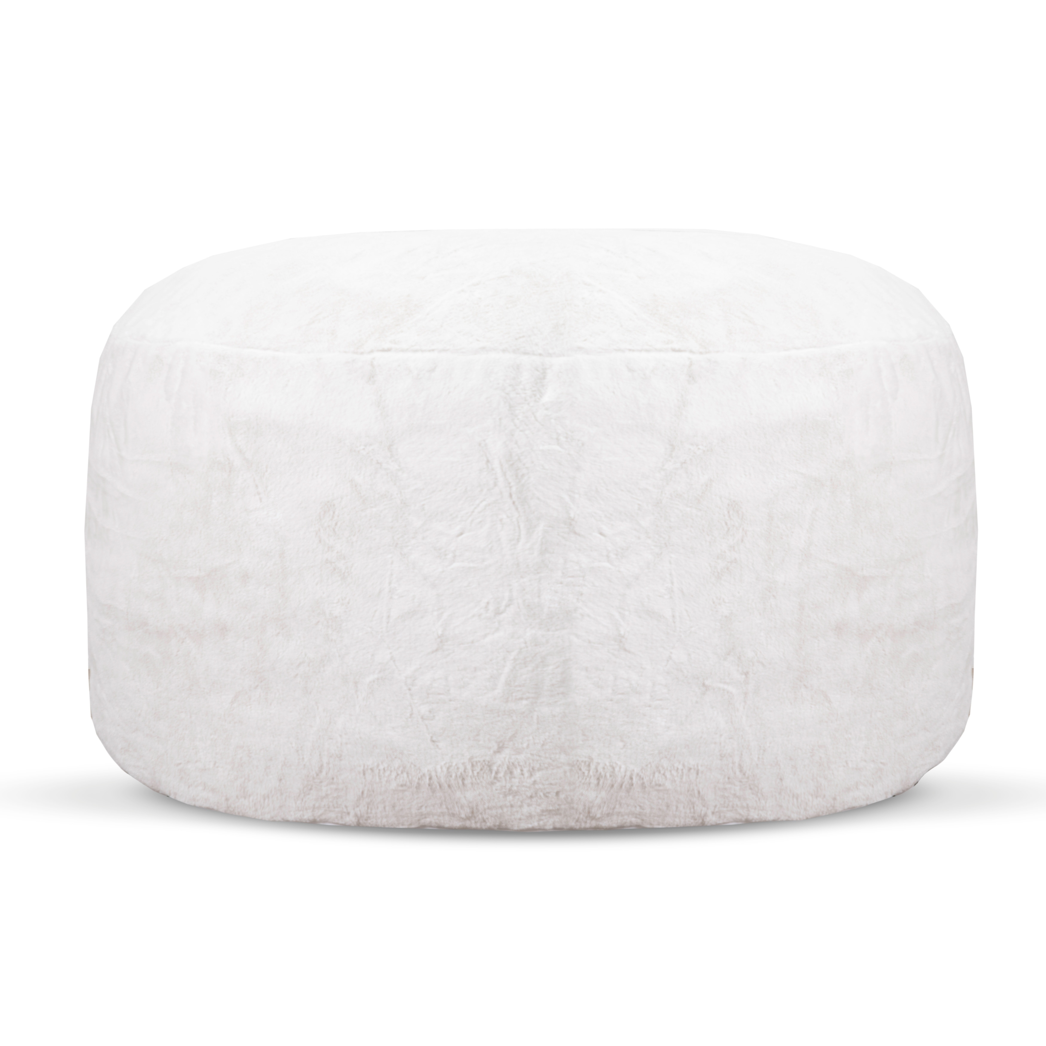 Gouchee Home Simcoe 5ft Faux Rabbit Fur Foam Bean Bag Chair On