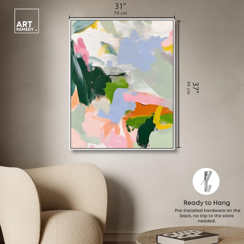 Color Palette Poetry Canvas by Art Remedy