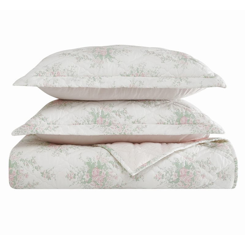 The Farmhouse by Rachel Ashwell English Garden 3 Piece Quilt Set - King