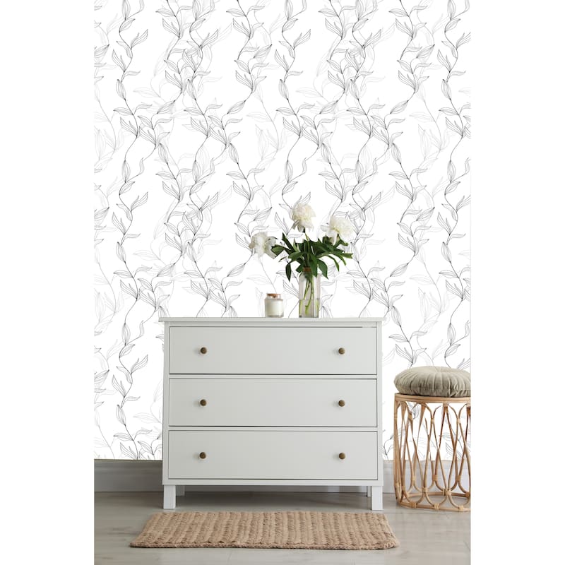 Barmuda Floral Branches Peel and Stick Wallpaper - 24'' W x 10' L
