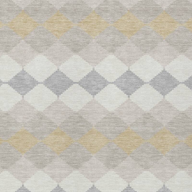 HomeRoots Geometric Transitional Rectangle Outdoor Rug
