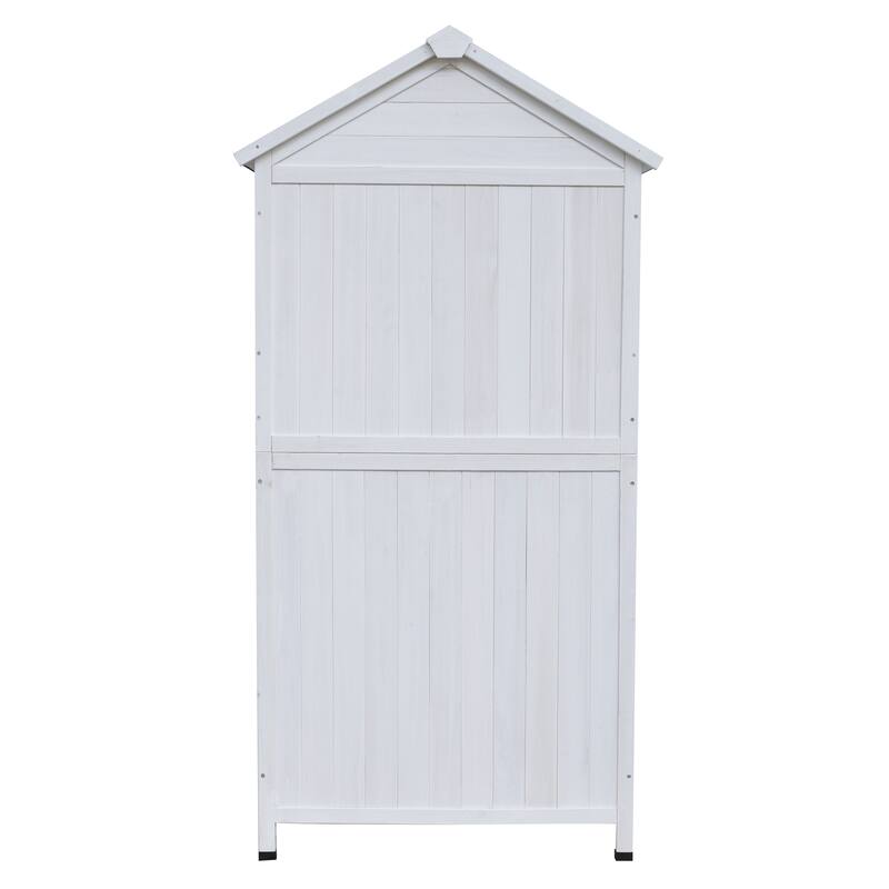 Christopher Knight Home-Amile Fir Wood Outdoor Storage Shed with Double Doors