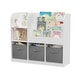 preview thumbnail 20 of 18, White Kids Bookcase Display Stand with 3 Drawers,Toy Storage