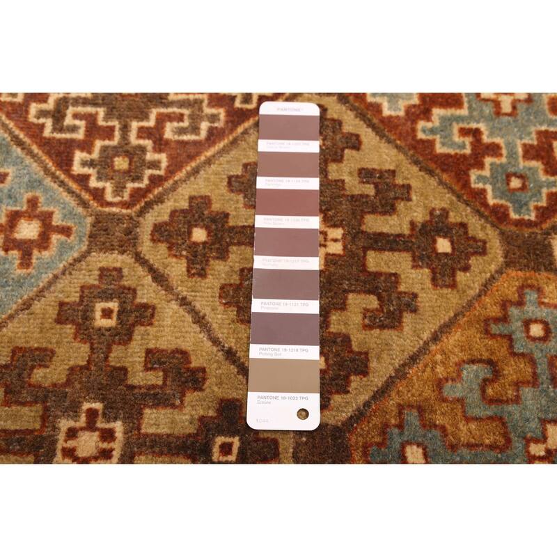 ECARPETGALLERY Hand-knotted Jamshidpour Dark Brown Wool Rug - 3'8 x 5'10