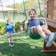 preview thumbnail 33 of 36, Backyard Discovery Endeavor II Cedar Wood Swing Set, Slide, Play Deck