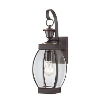 Medici Bronze One Light Outdoor Wall Lantern from the Oasis Collection