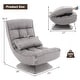 preview thumbnail 4 of 28, Costway 360° Swivel Floor Chair 5-Level Adjustable Lazy Chair w/ - See Details