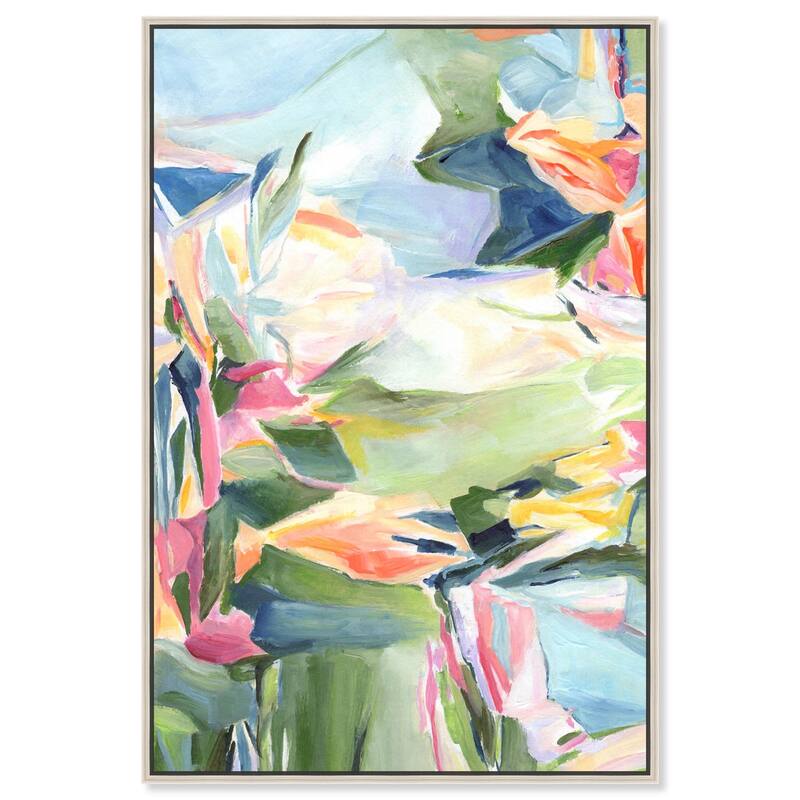 Sunkissed Garden Canvas by Art Remedy - Silver - 20" x 30"