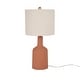 preview thumbnail 4 of 6, Nourison 22" Minimalist Ceramic Table Lamp with Linen Drum Shade