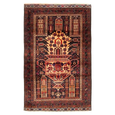Teimani Brown Rug 2'11" x 4'8" - 2'11 x 4'8
