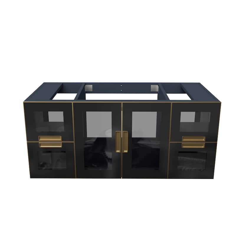 Rosario Wall Mounted Bathroom Vanity, Base Only
