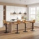 preview thumbnail 11 of 27, Art Leon Faux Leather Adjustable Swivel Barstool, Set of 4