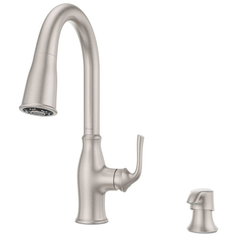 Pfister F-529-7RSSR Rosslyn 1.8 GPM Single Hole Pull Down Kitchen