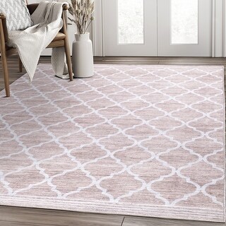 Abani Rugs Parker Modern Trellis Cream Area Rug - Bed Bath & Beyond ...