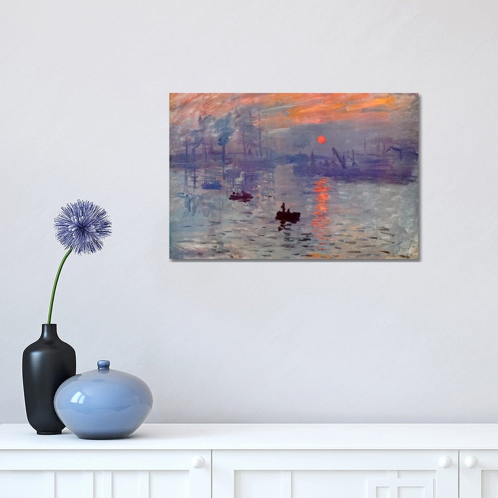 iCanvas "Sunrise Impression" by Claude Monet Canvas Print