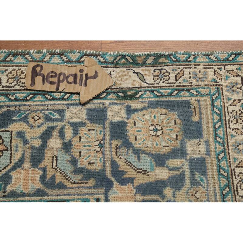 Geometric Tabriz Persian Area Rug Handmade Oriental Pink Wool Carpet - 8'4"x 11'5"