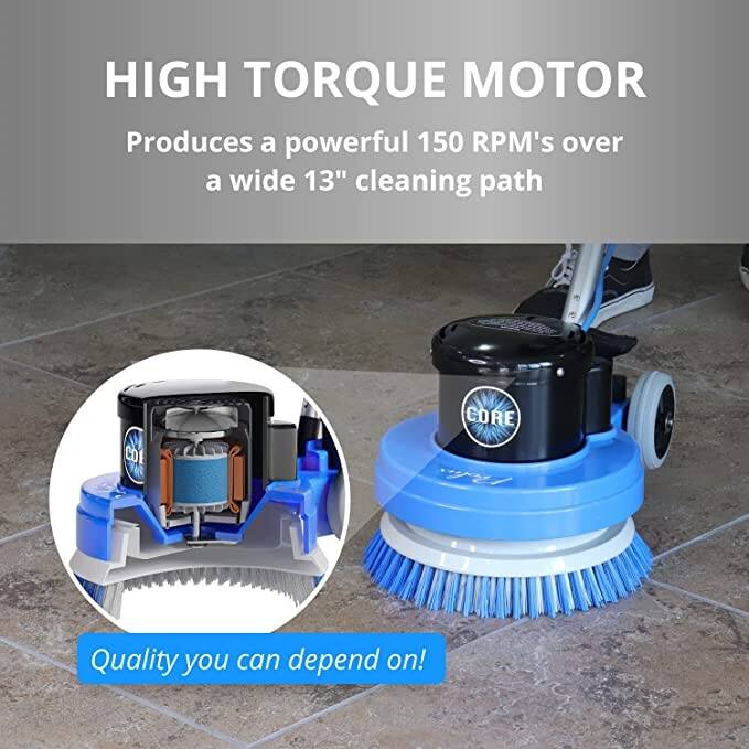 Prolux Core 15" Heavy Duty Commercial Polisher Floor Buffer & Scrubber - Blue - 31x15
