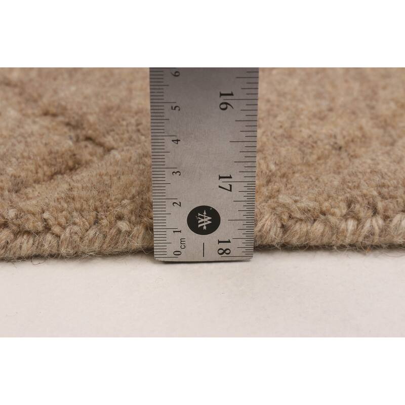 Kashkuli Gabbeh Tan Rug 4'0" x 4'0" - 4'0 x 4'0