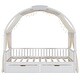 preview thumbnail 8 of 18, Twin Size Bed with Arched Canopy and Integrated Drawers , Pinewood Construction, Playful Tent