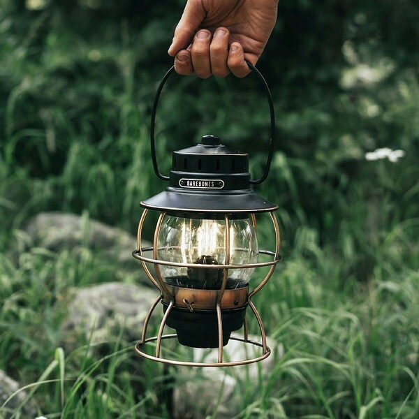 Barebones Railroad Lantern, Rechargeable Battery Camping Lantern
