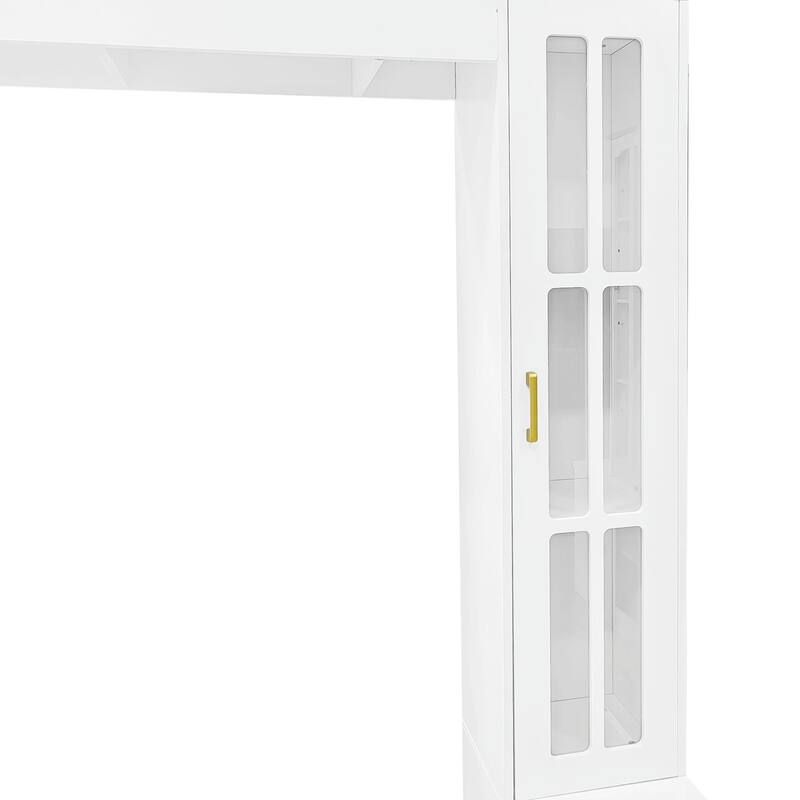 98.4" W Wall Unit Entertainment Center with Bookshelves - For TVs up to 80"