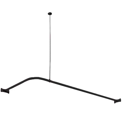 Vintage L-Shaped Shower Curtain Rod