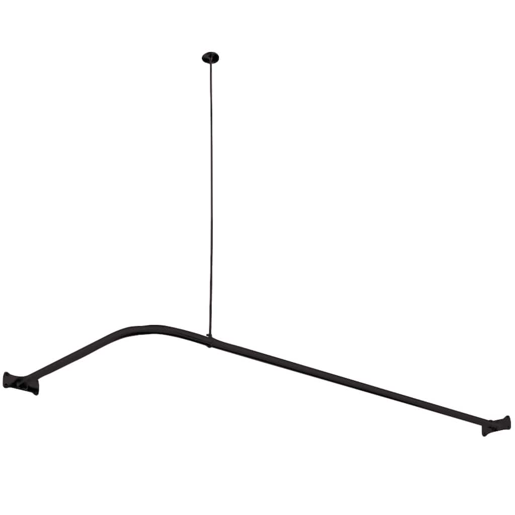 Vintage L-Shaped Shower Curtain Rod