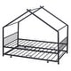 preview thumbnail 6 of 47, Metal Adorable House Twin Size House Bed with Twin Size Trundle Bed