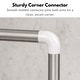 preview thumbnail 6 of 19, Wall Mounted Corner Shower Curtain Rod 35.4 - 35.4 Inches