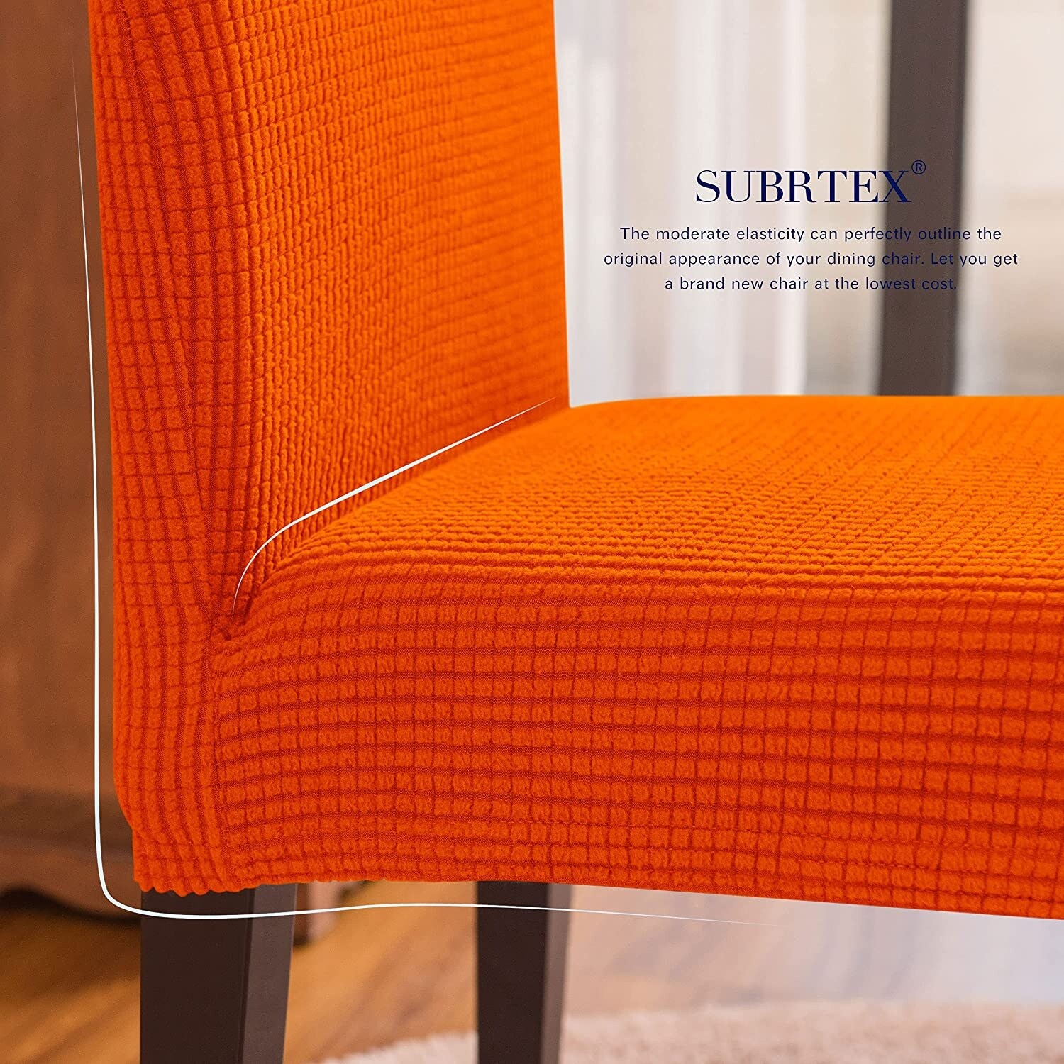 Subrtex Dining Chair Slipcover Set of 4 Furniture Protector On
