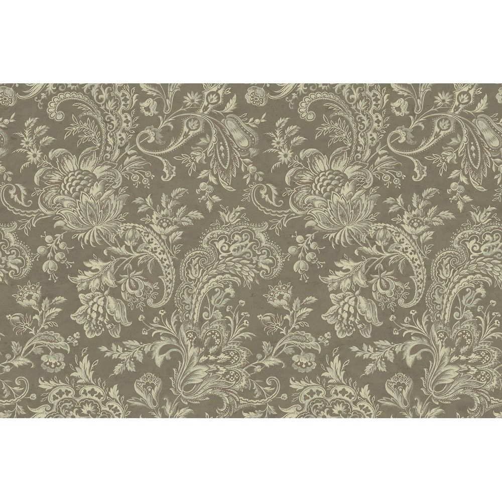 Seabrook Designs Wentworth Paisley Unpasted Wallpaper