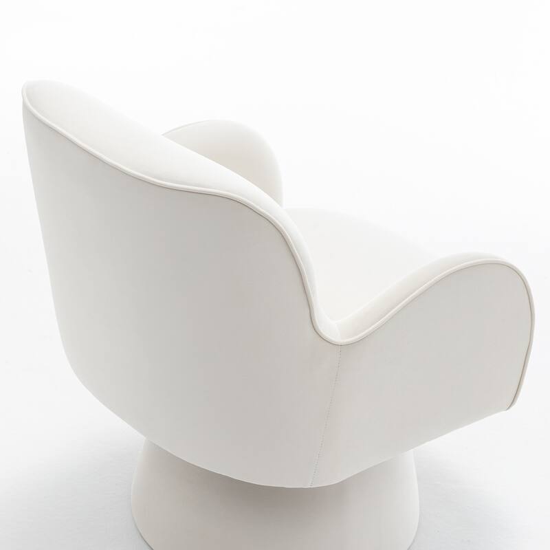 SEYNAR Modern Glam Velvet 360 Degree Swivel Armchair Set of 2