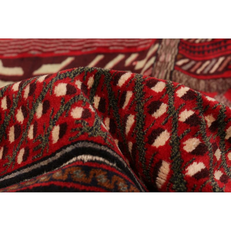 Teimani Red Rug 6'3" x 8'10" - 6'3 x 8'10