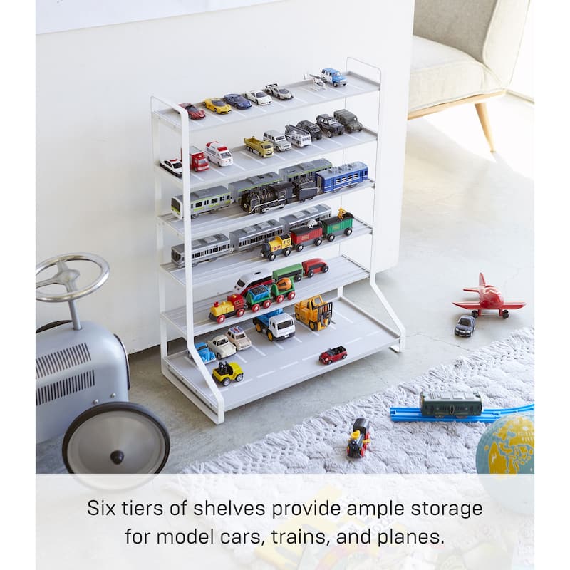 Yamazaki Home Kids' Parking Garage, Steel - L 9.45 x W 20.08 x H 25.59 inches