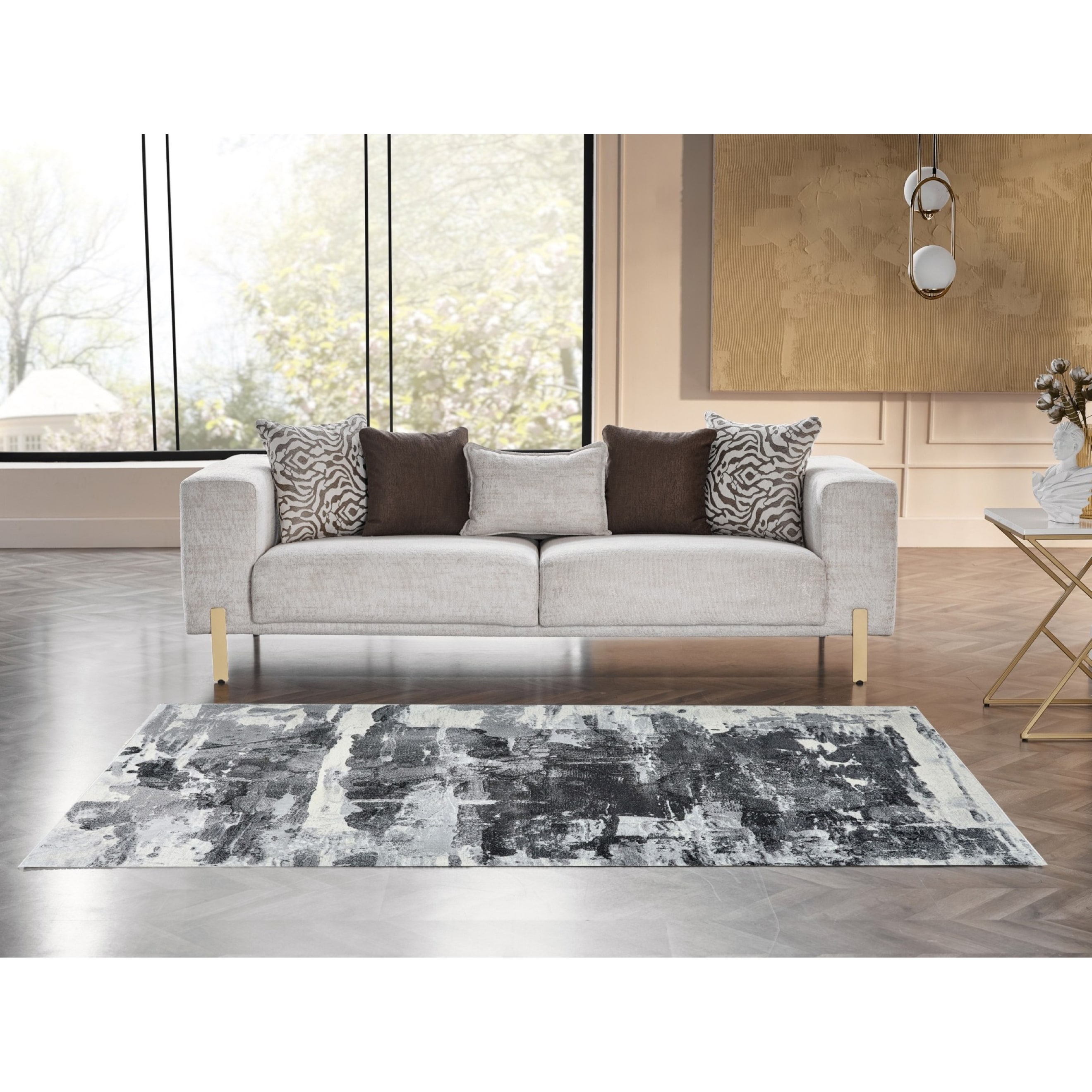 MDA Rugs Layan Collection Abstract Contemporary Area Rug