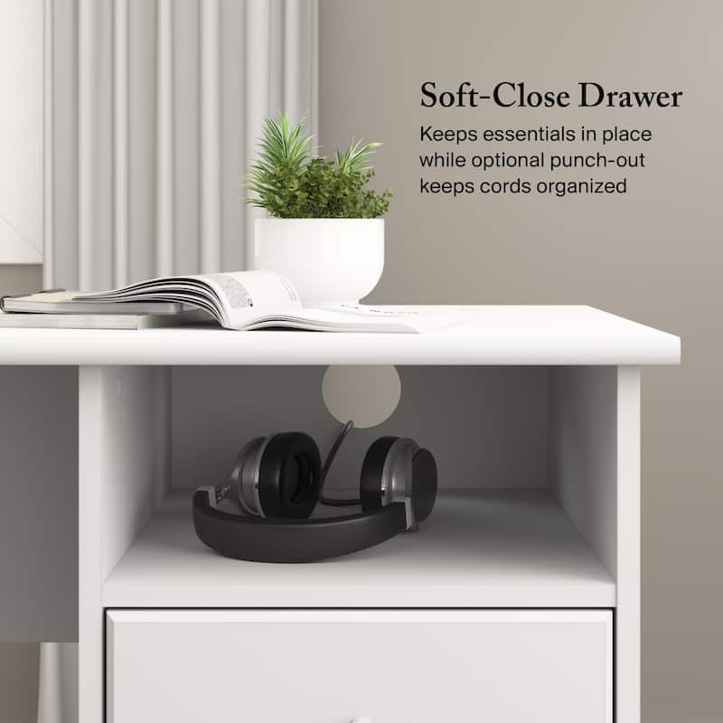 Bush Home Cabot 60W L Shaped Computer Desk with Storage