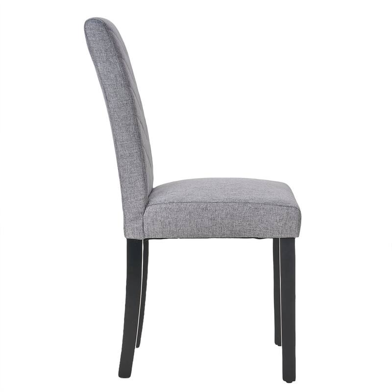 Javlergo 2/4/6 Piece Upholstered Dining Chairs Set with High Back and Wooden Legs Fabric Parson Chairs for Kitchen Living Room
