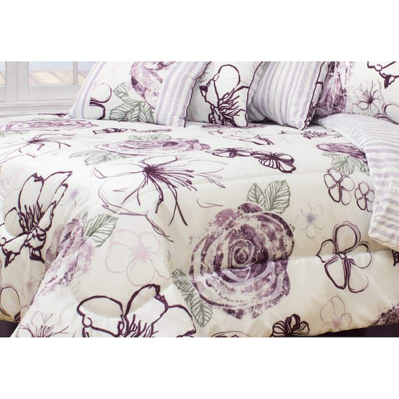 Angelique Printed 7-piece Comforter Set