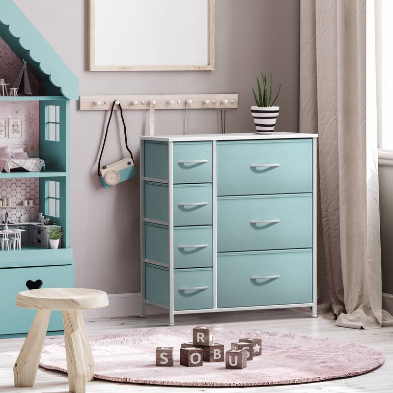 Dresser w/ 7 Drawers, Furniture Storage & Chest Tower for Bedroom