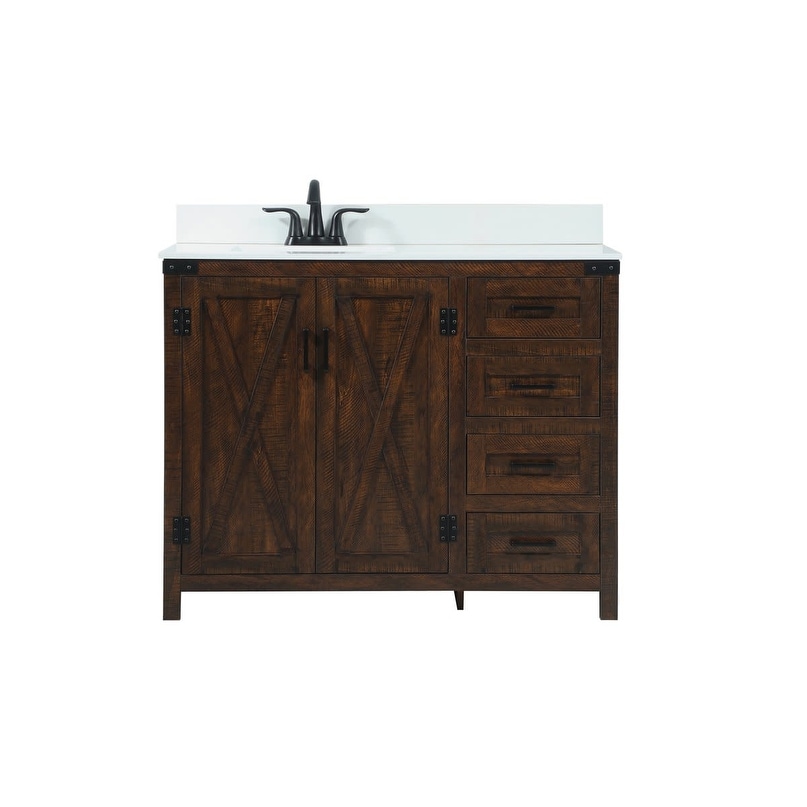 Elegant Lighting VF90242-BS Grant 42" Free Standing Single Basin