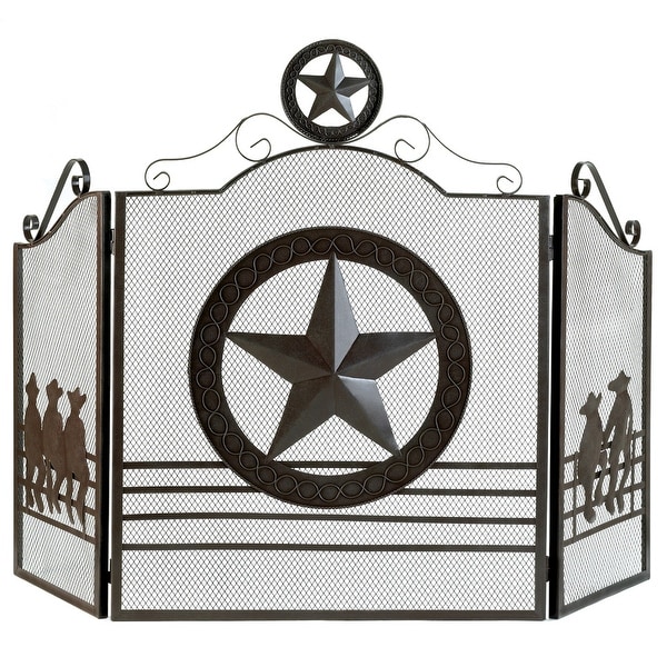 Lone Star Fireplace Screen