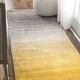 preview thumbnail 20 of 33, Nuloom Handmade Soft and Plush Ombre Shag Rug 2' 6" x 6' - Yellow